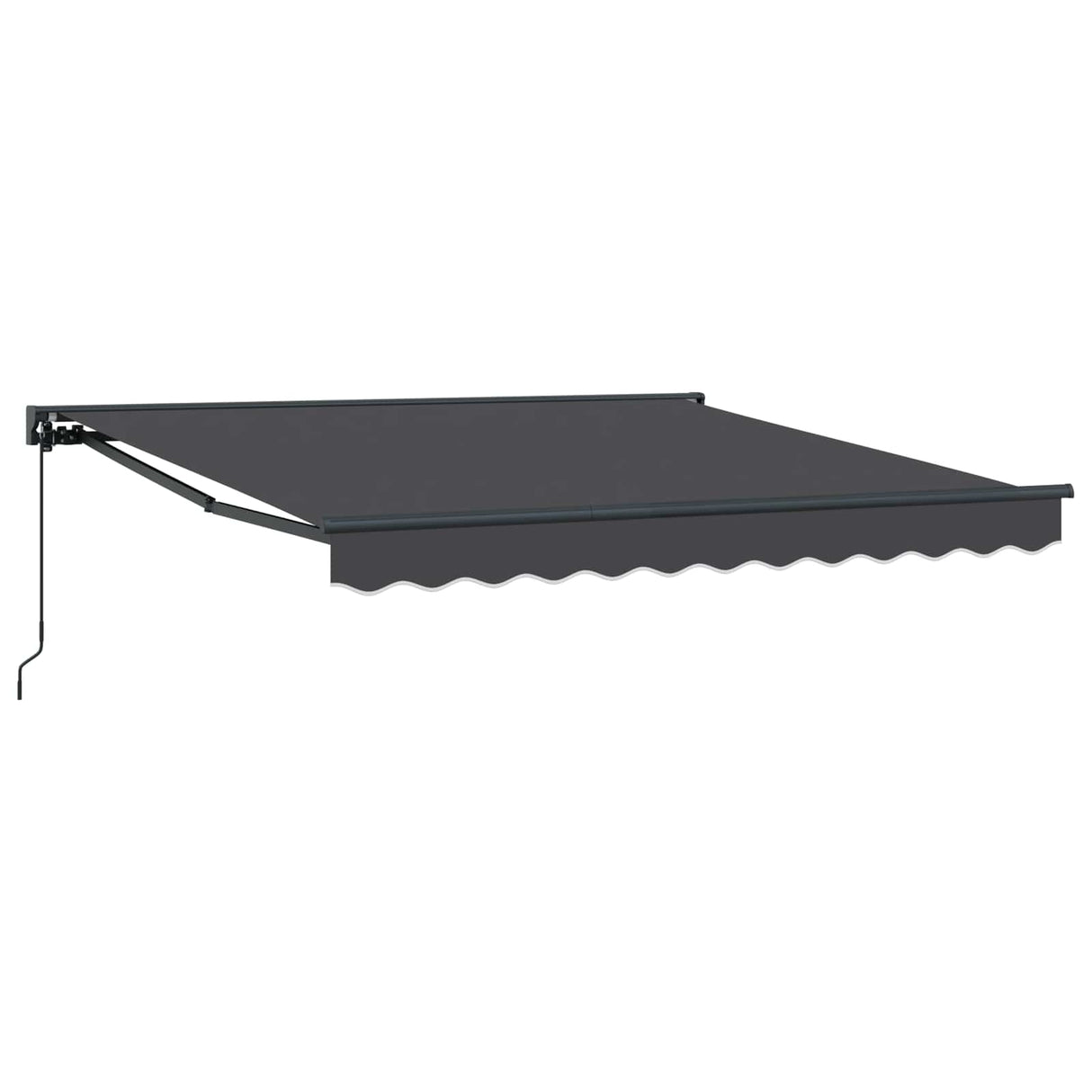 Retractable Awning Anthracite 300 x 250 cm Aluminium and Fabric