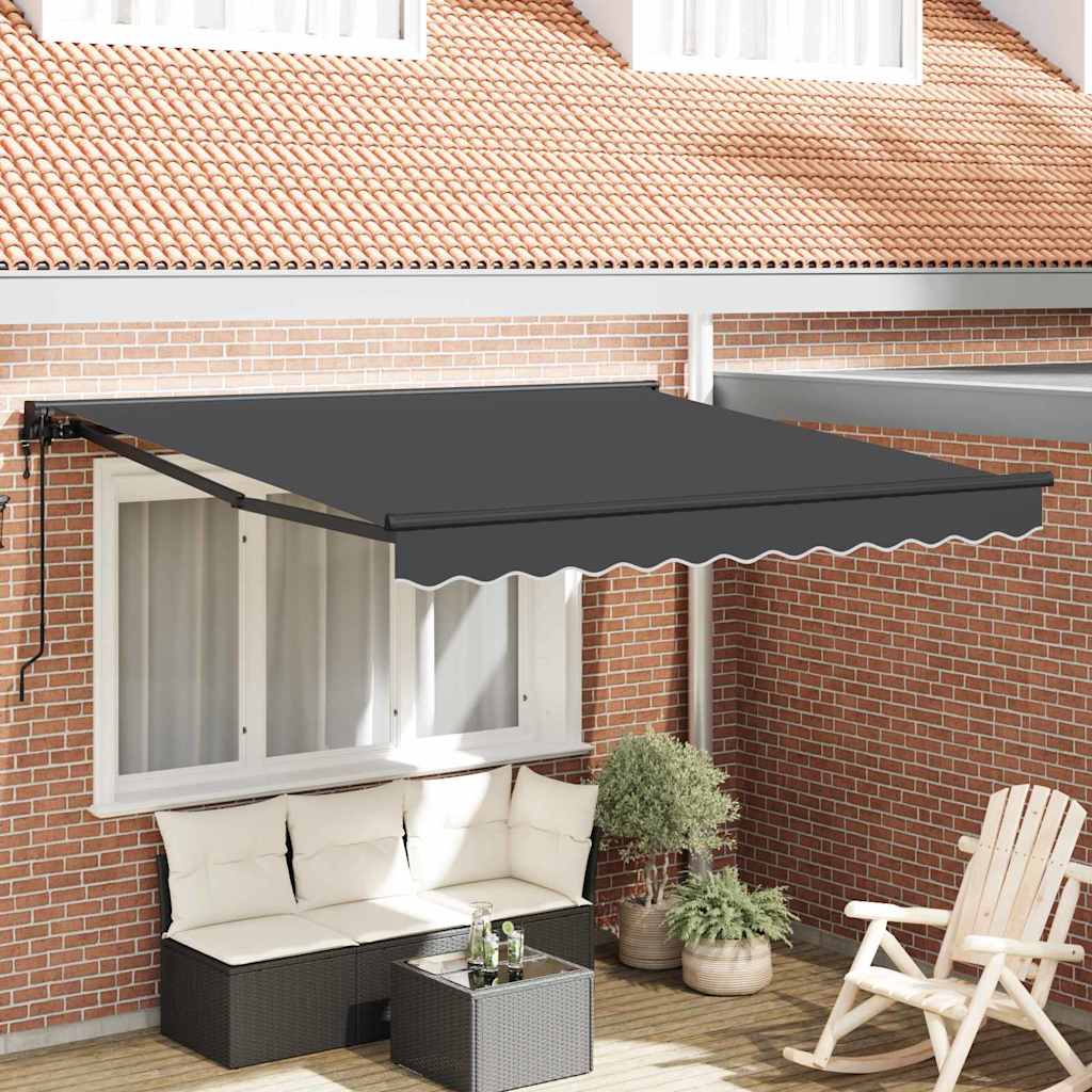 Retractable Awning Anthracite 300x250 cm Fabric