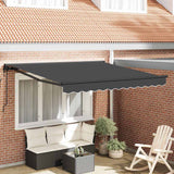 Retractable Awning Anthracite 300x250 cm Fabric