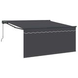 Retractable Awning Manual Grey and anthracite 300 x 250 cm