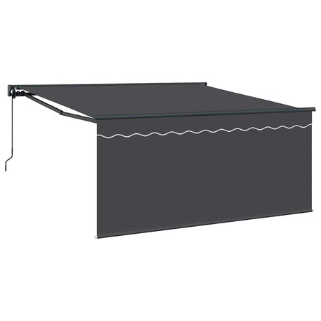 Retractable Awning Manual Grey and anthracite 300 x 250 cm