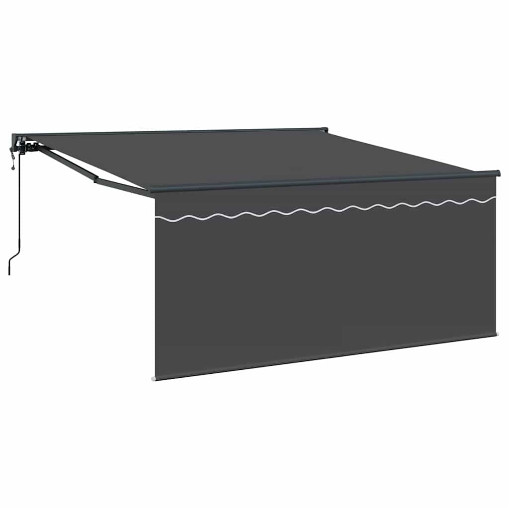 Retractable Awning Grey and anthracite 300 x 250 cm