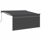 Retractable Awning Grey and anthracite 300 x 250 cm