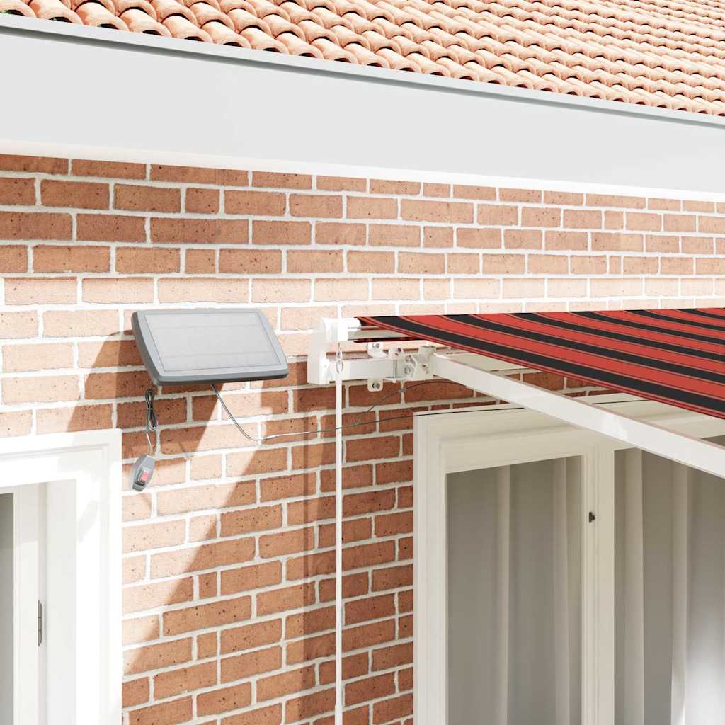 Retractable Awning with Manual 300 x 250 cm Orange and brown