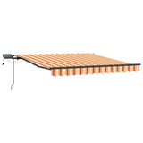 Retractable Awning Manual Yellow and orange 300 x 250 cm Fabric