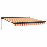 Retractable Awning Yellow and orange 300 x 250 cm Fabric, Metal
