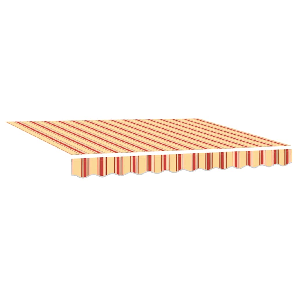 Electric Retractable Awning Yellow and Orange 300x250 cm Fabric