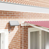 Retractable Awning with Manual 300 x 250 cm Red and white