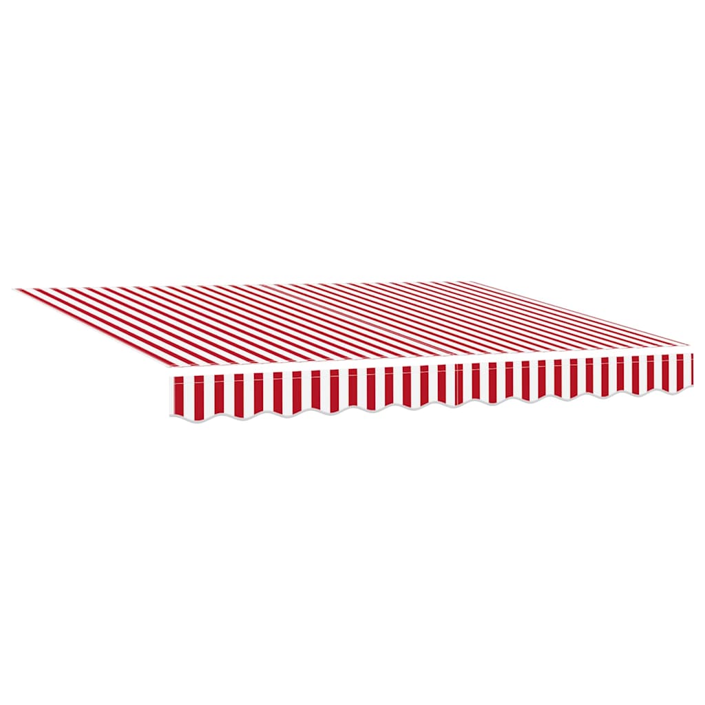 Retractable Awning Red and White Stripe 300x250 cm Fabric