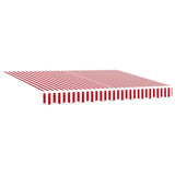 Retractable Awning Red and White Stripe 300x250 cm Fabric