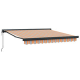 Retractable Awning Multicolour 300 x 250 cm Fabric, Metal