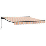 Retractable Awning Manual Multicolour Stripe 300x250 cm Fabric