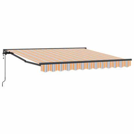 Retractable Awning Multicolour Stripe 300x250 cm Fabric