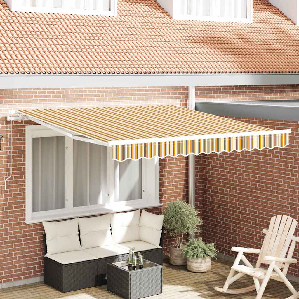 Awning Retractable Multicolour 300 x 250 x 165 cm Polyester