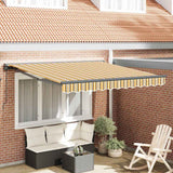 Retractable Awning Manual Multicolour Stripe 300x250 cm Fabric