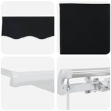 Awning Retractable Manual Black 300 x 250 x 165 cm Polyester