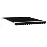 Awning Retractable Manual Black 300 x 250 x 165 cm Polyester