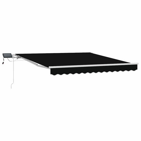 Retractable Awning with Manual 300 x 250 cm Black