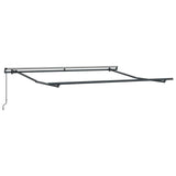 Retractable Awning Black 300 x 250 cm Polyester and Steel