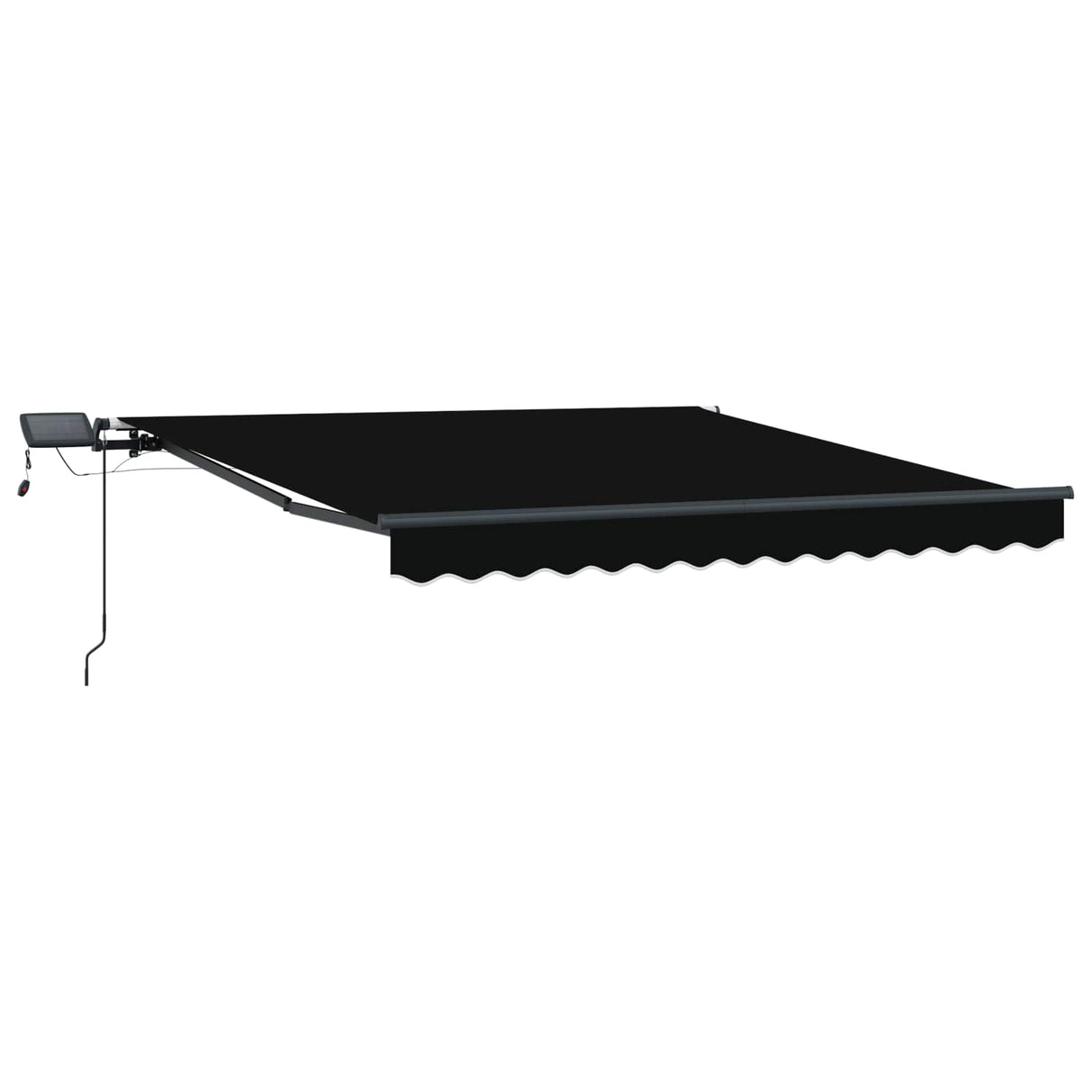 Retractable Awning Manual Black 300 x 250 cm Fabric