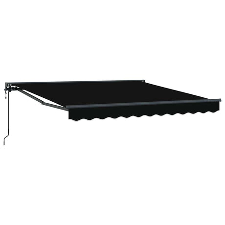 Retractable Awning Black 300x250 cm Fabric