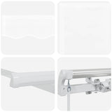 Awning Retractable Manual White 300 x 250 x 165 cm Polyester