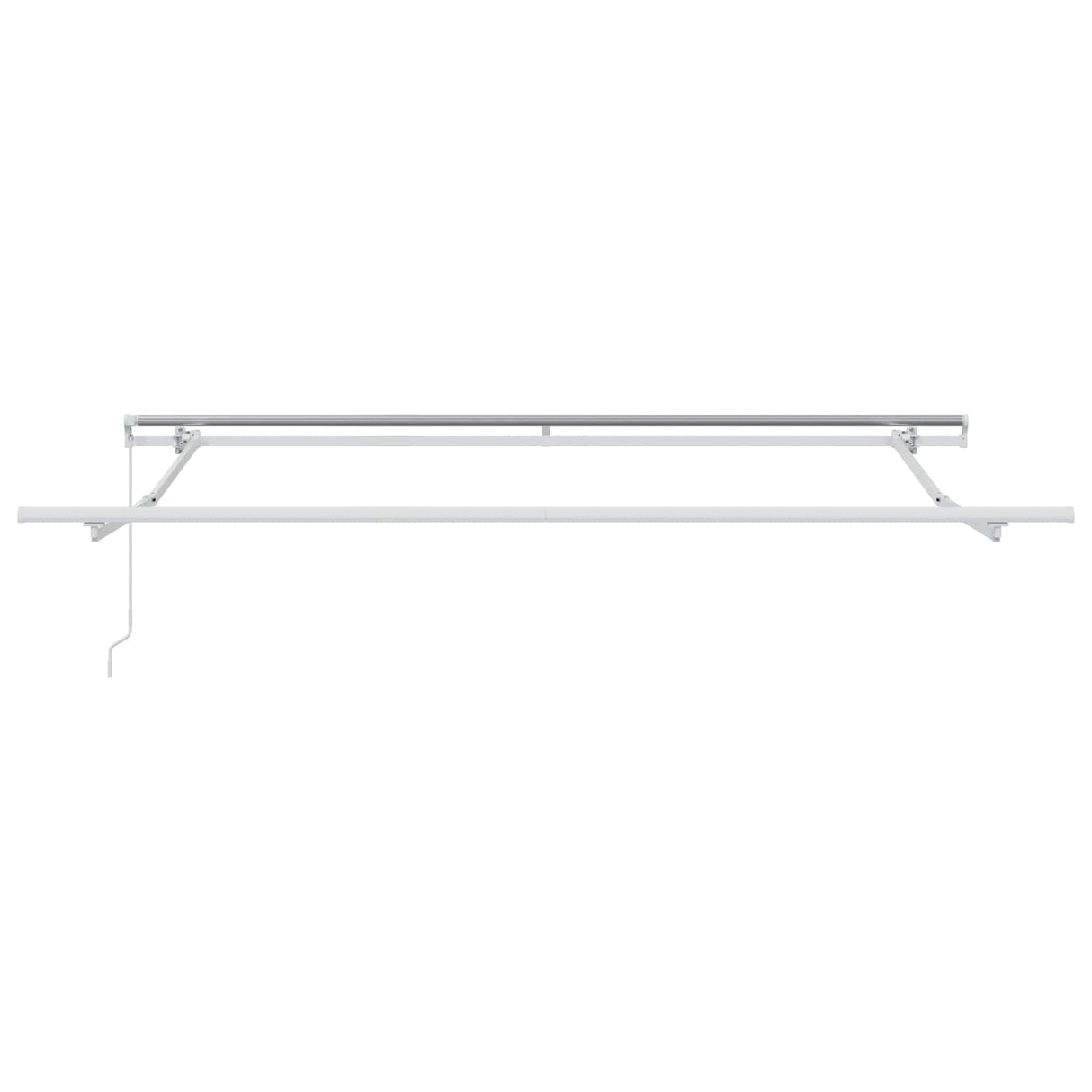 Awning Retractable Manual White 300 x 250 x 165 cm Polyester