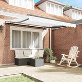 Retractable Awning White 300 x 250 cm Polyester and Steel