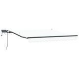 Retractable Awning Manual White 300 x 250 cm Fabric