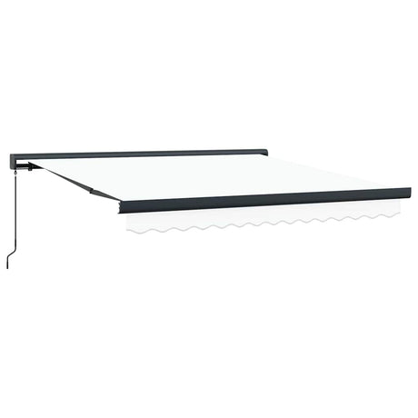 Retractable Awning White 300 x 250 cm Fabric, Metal