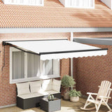 Retractable Awning Manual White 300x250 cm Fabric