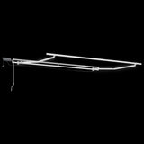 Retractable Awning with Manual 300 x 250 cm Light grey