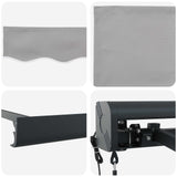 Awning Light Grey 300 x 250 x 165 cm Polyester and Aluminium