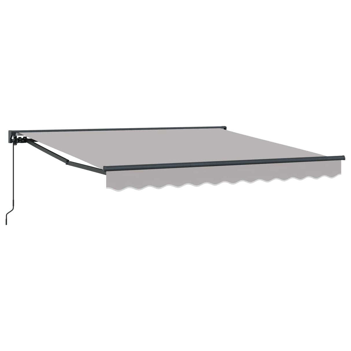 Retractable Awning Light Grey 300 x 250 cm Aluminium and Fabric