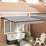 Retractable Awning Light Grey 300x250 cm Fabric
