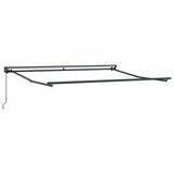 Retractable Awning Manual Orange and White 350x250 cm Fabric
