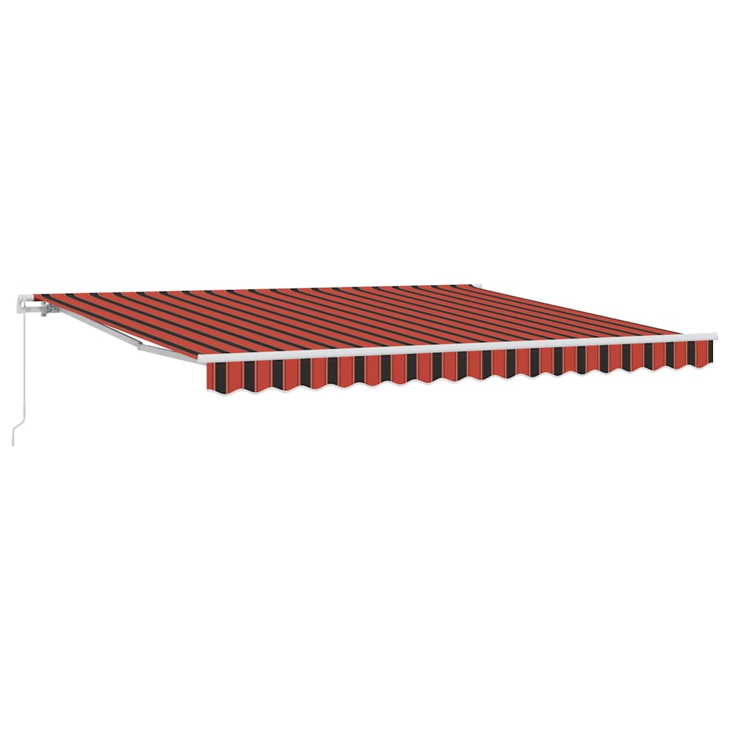 Retractable Awning Anthracite 350 x 250 cm Fabric, Metal