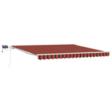 Retractable Awning Manual Anthracite 350 x 250 cm Fabric, Metal