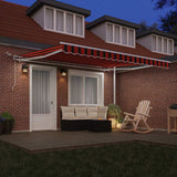 Retractable Awning Manual Anthracite 350 x 250 cm Fabric, Metal