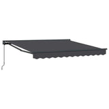 Retractable Awning Manual Anthracite 350x250 cm Fabric