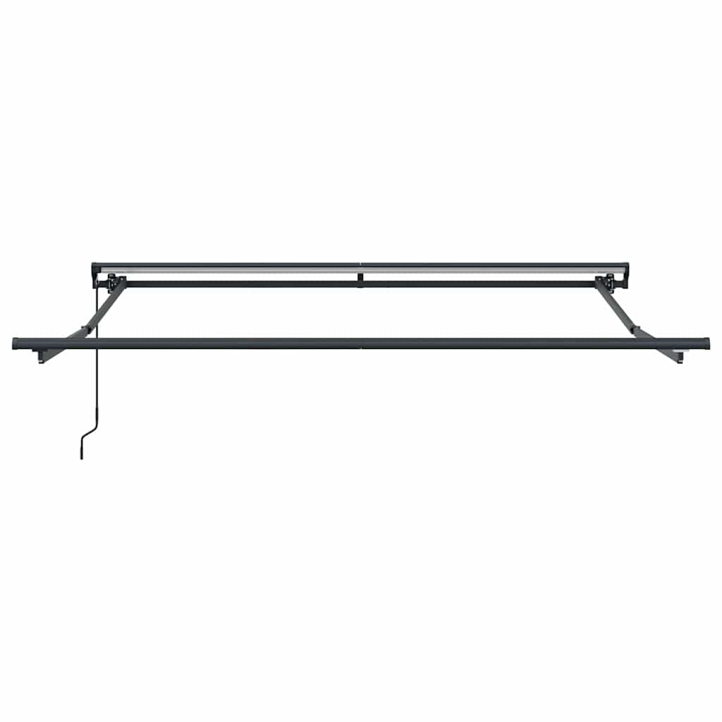Retractable Awning Anthracite and White 350x250 cm Fabric