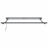 Retractable Awning Anthracite and White 350x250 cm Fabric