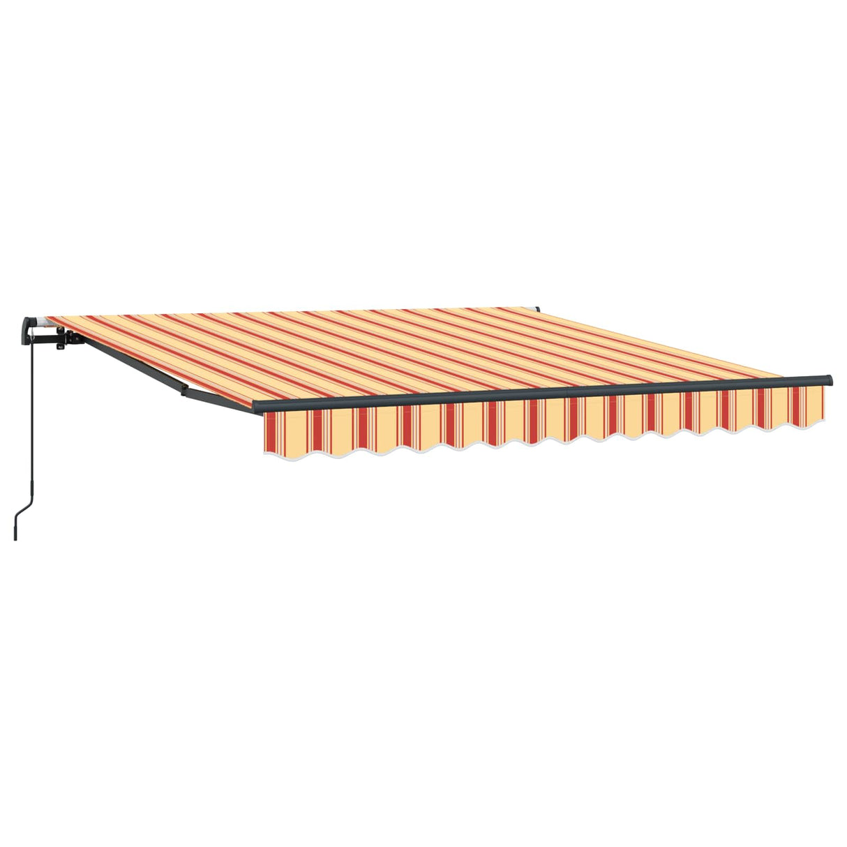 Retractable Awning Manual Yellow and Orange 350 x 250 cm