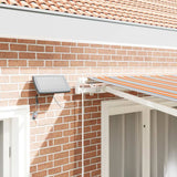 Retractable Awning Multicolour 350 x 250 cm Fabric and Steel