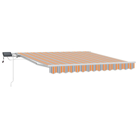 Retractable Awning Multicolour 350 x 250 cm Fabric and Steel