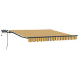 Retractable Awning Manual Multicolour 350 x 250 cm Fabric
