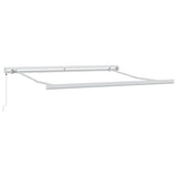 Retractable Awning Multicolour 350 x 250 cm Fabric, Metal