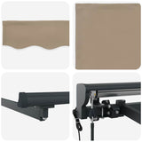 Retractable Awning Beige 350x250 cm Fabric