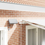 Retractable Awning Manual White 350 x 250 cm Fabric and Steel