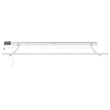 Retractable Awning Manual White 350 x 250 cm Fabric and Steel